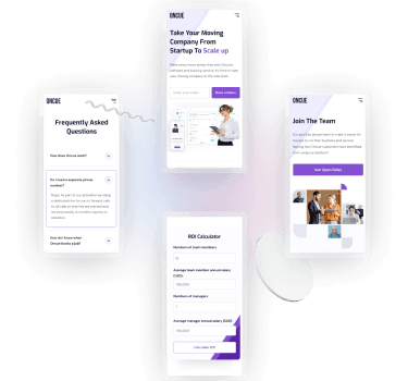 Mobile-friendly website development for on-the-go moving clients