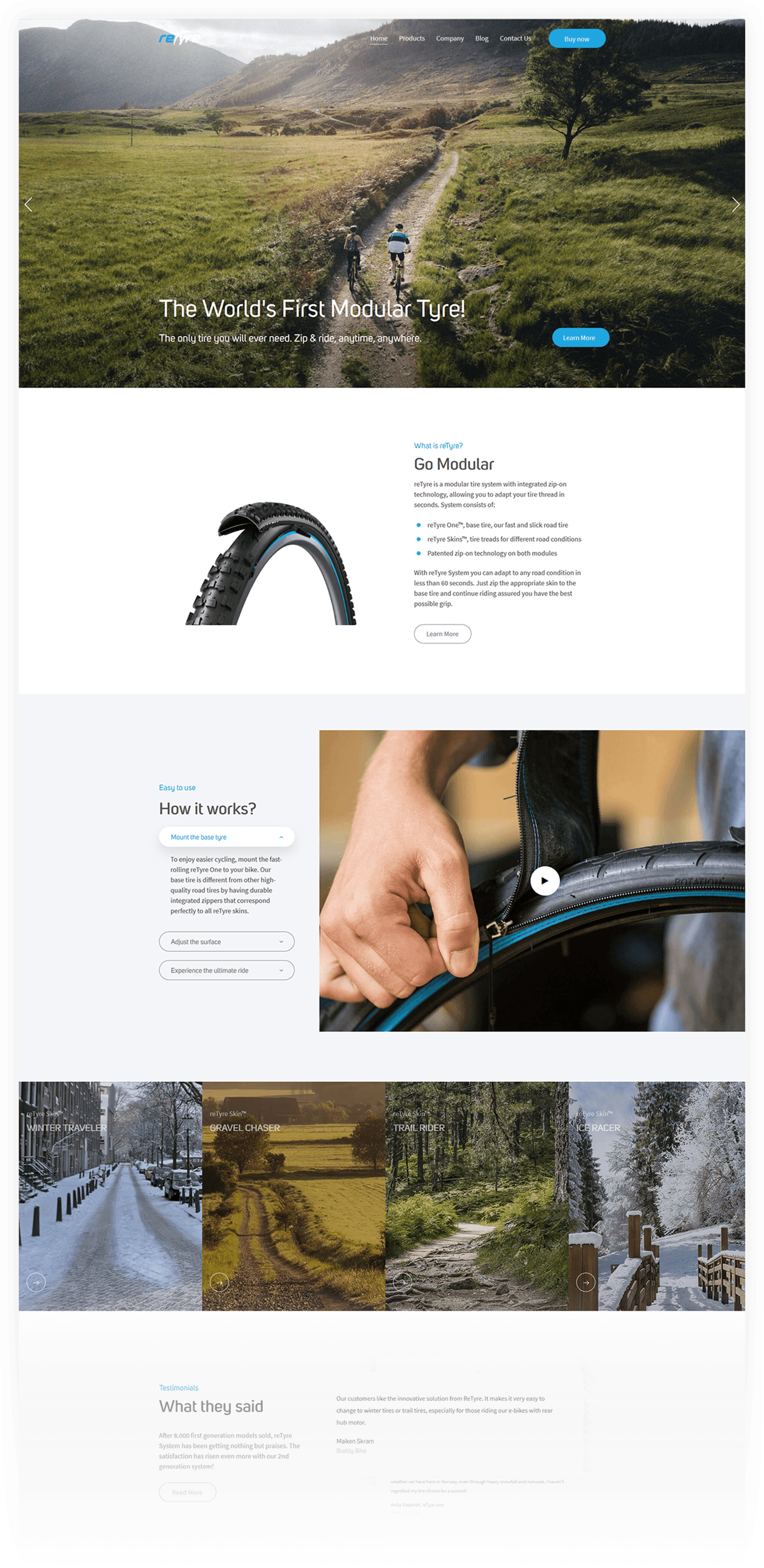 Showcase WordPress website for tire businesses!