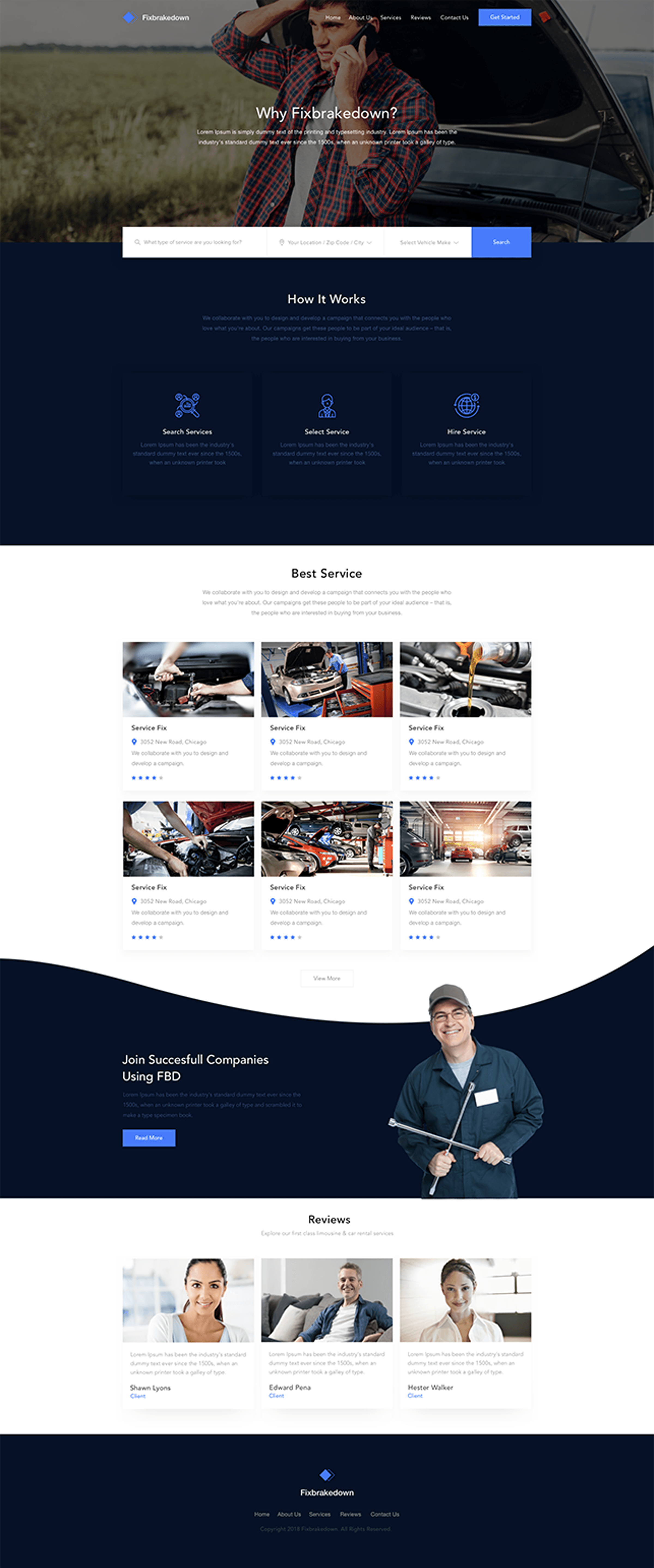 Fixbreakdown full homepage showcase