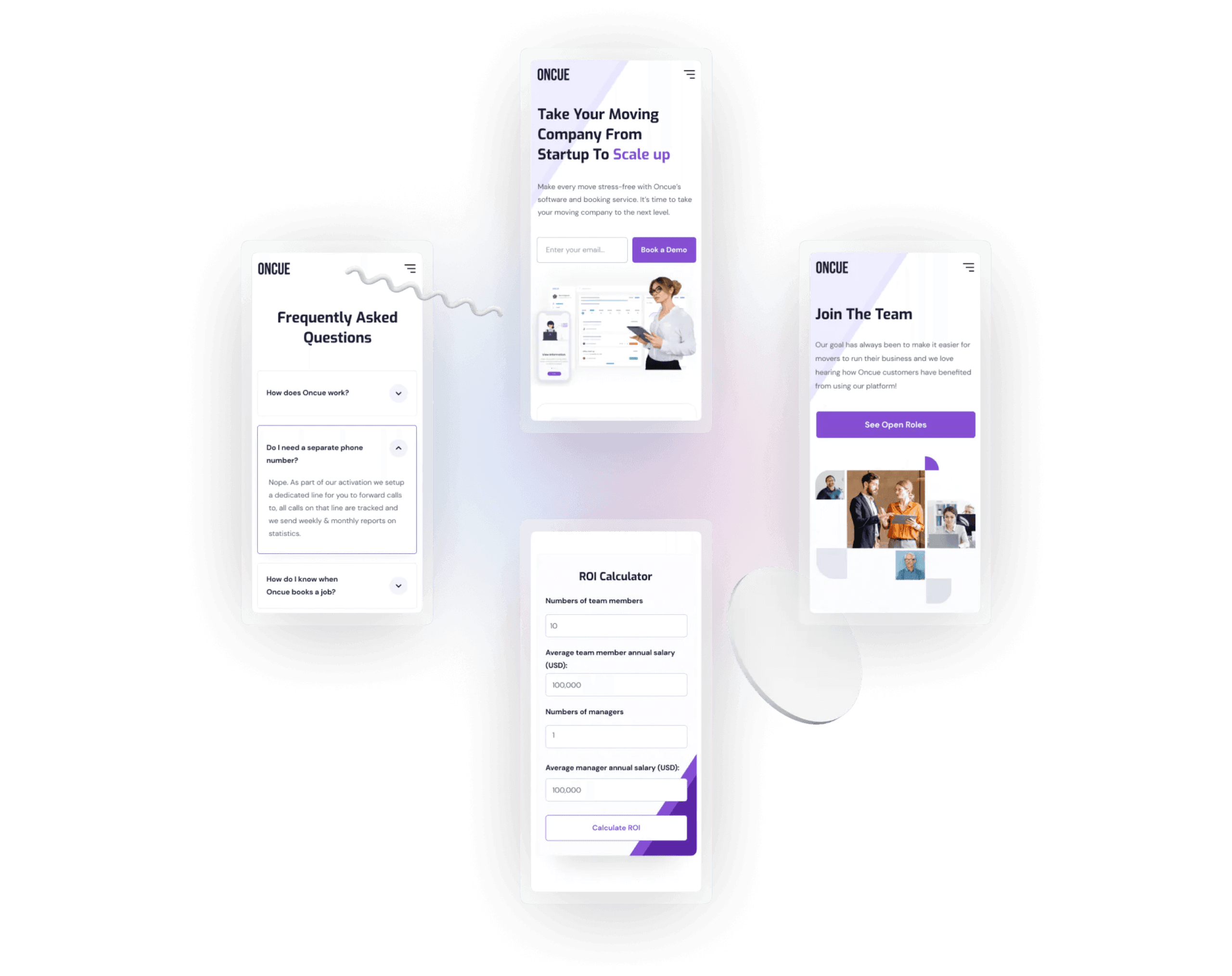 Mobile-friendly website development for on-the-go moving clients