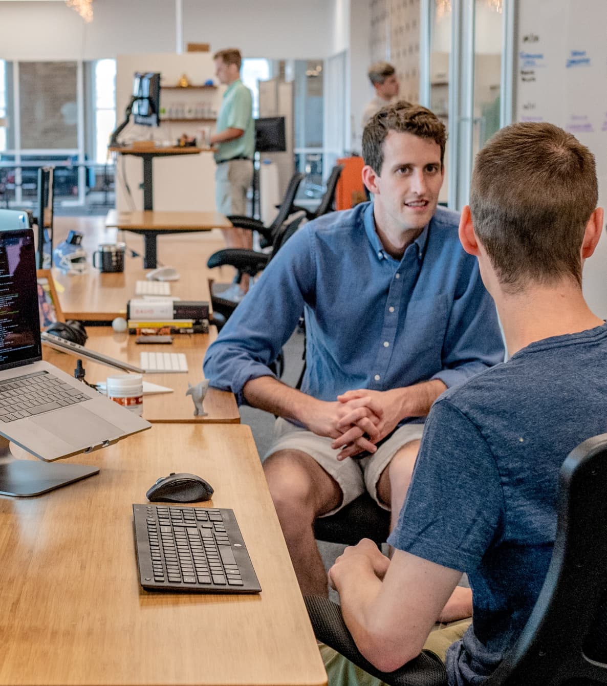 Two members of SEO team
