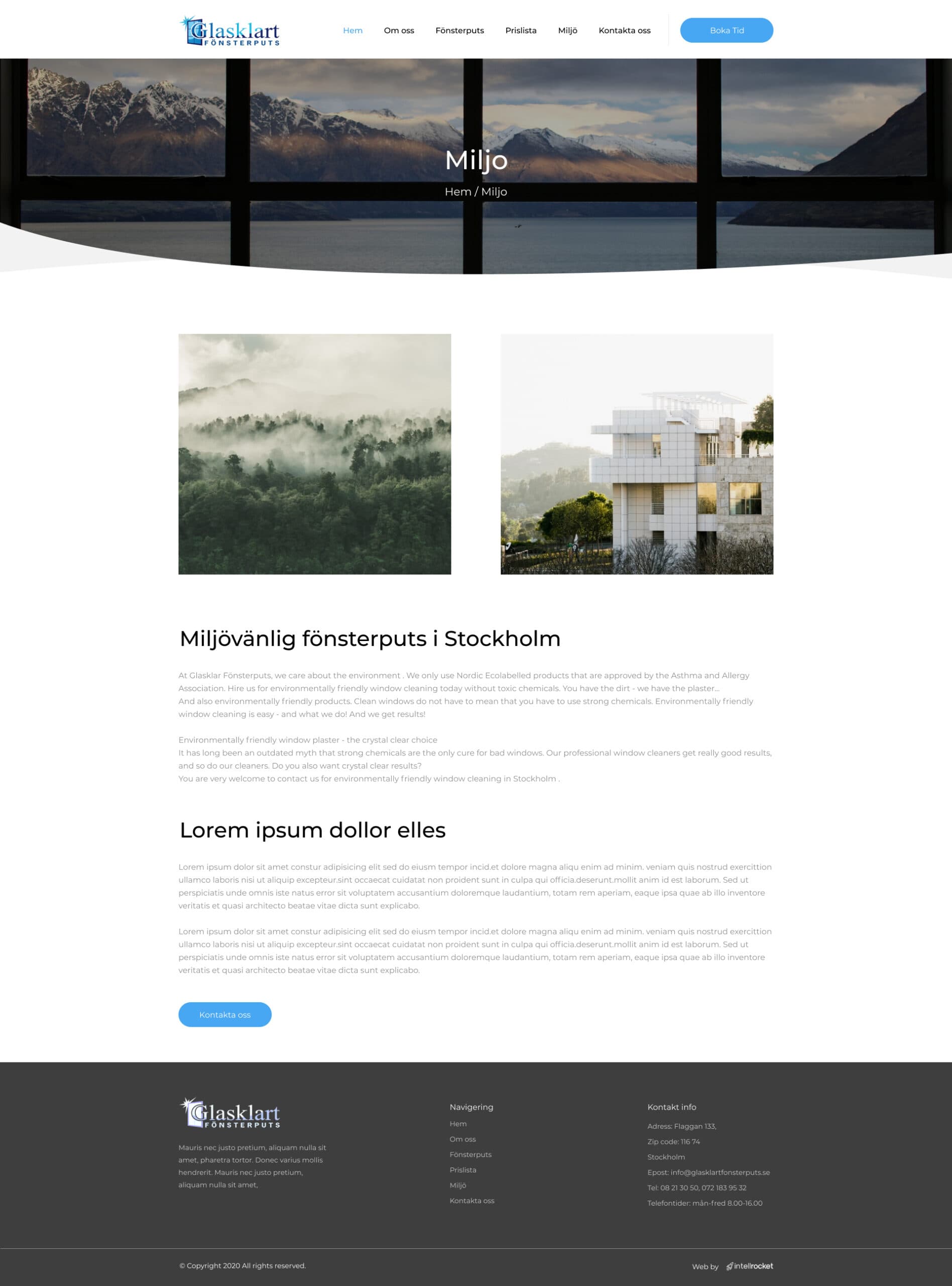 Info Page GlassKlart after