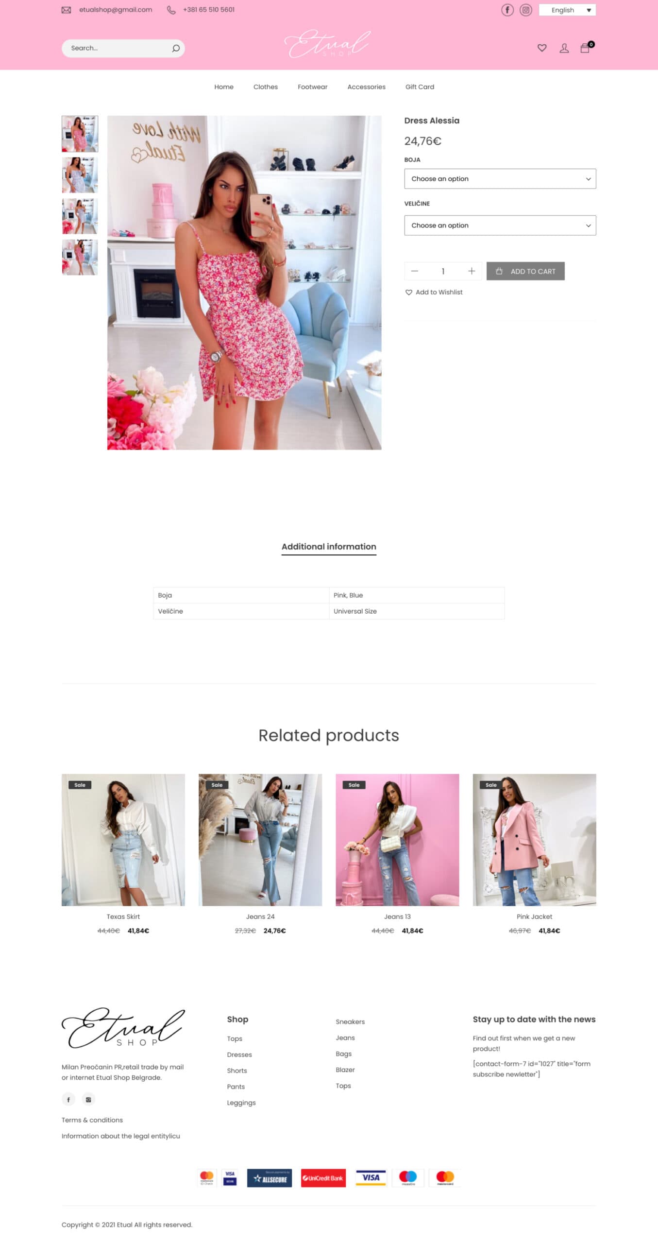 Product Page Etual after