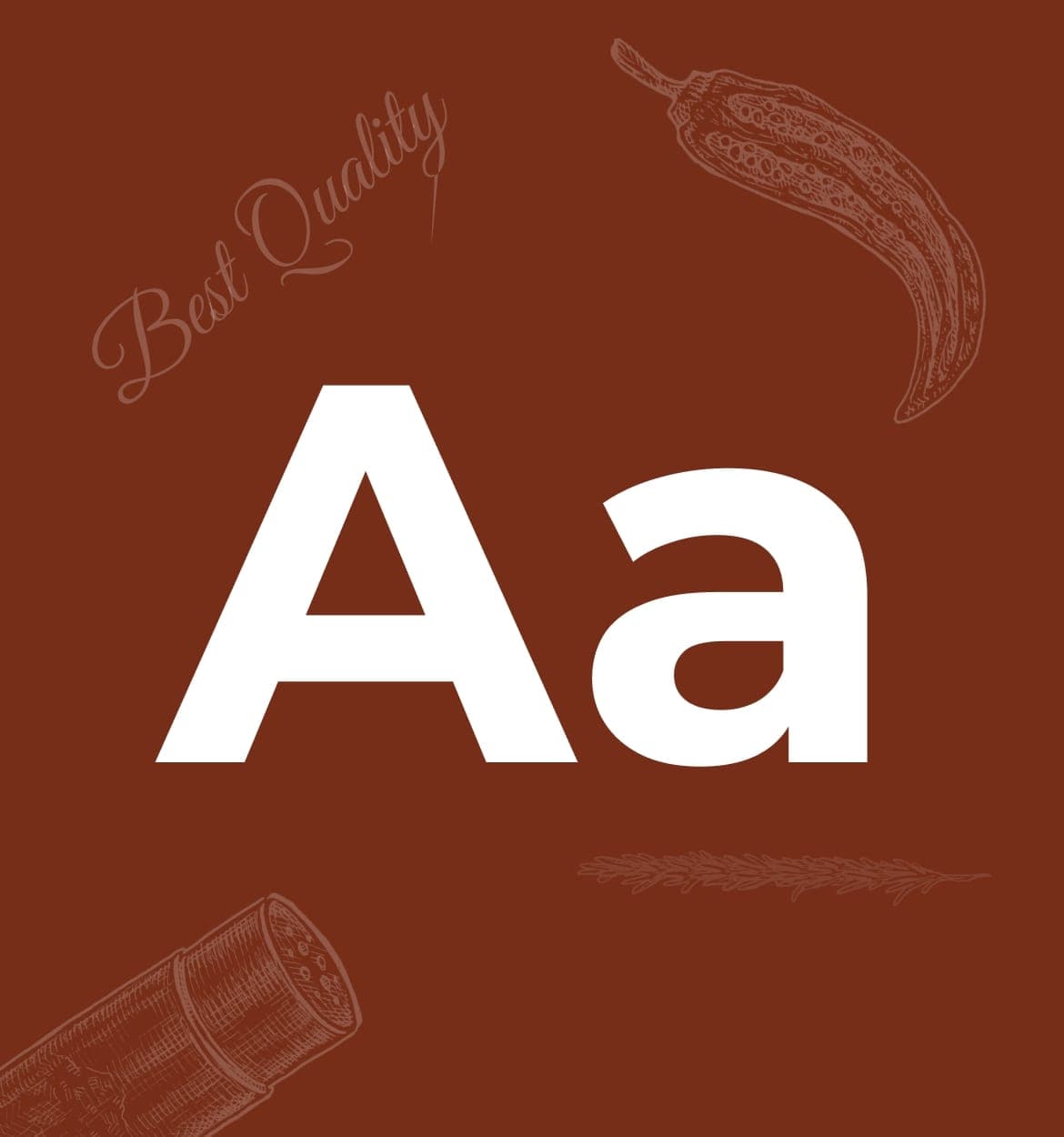 Montserat font letter a preview