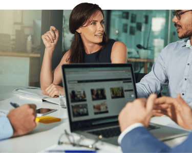 Team working on a WooCommerce store