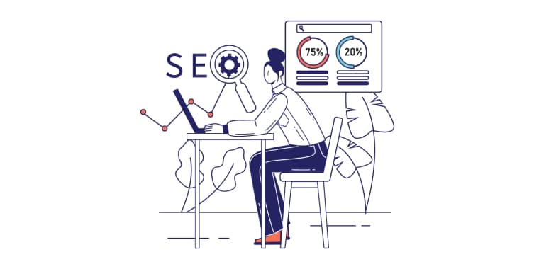 Illustration of better website visibility with custom WordPress development