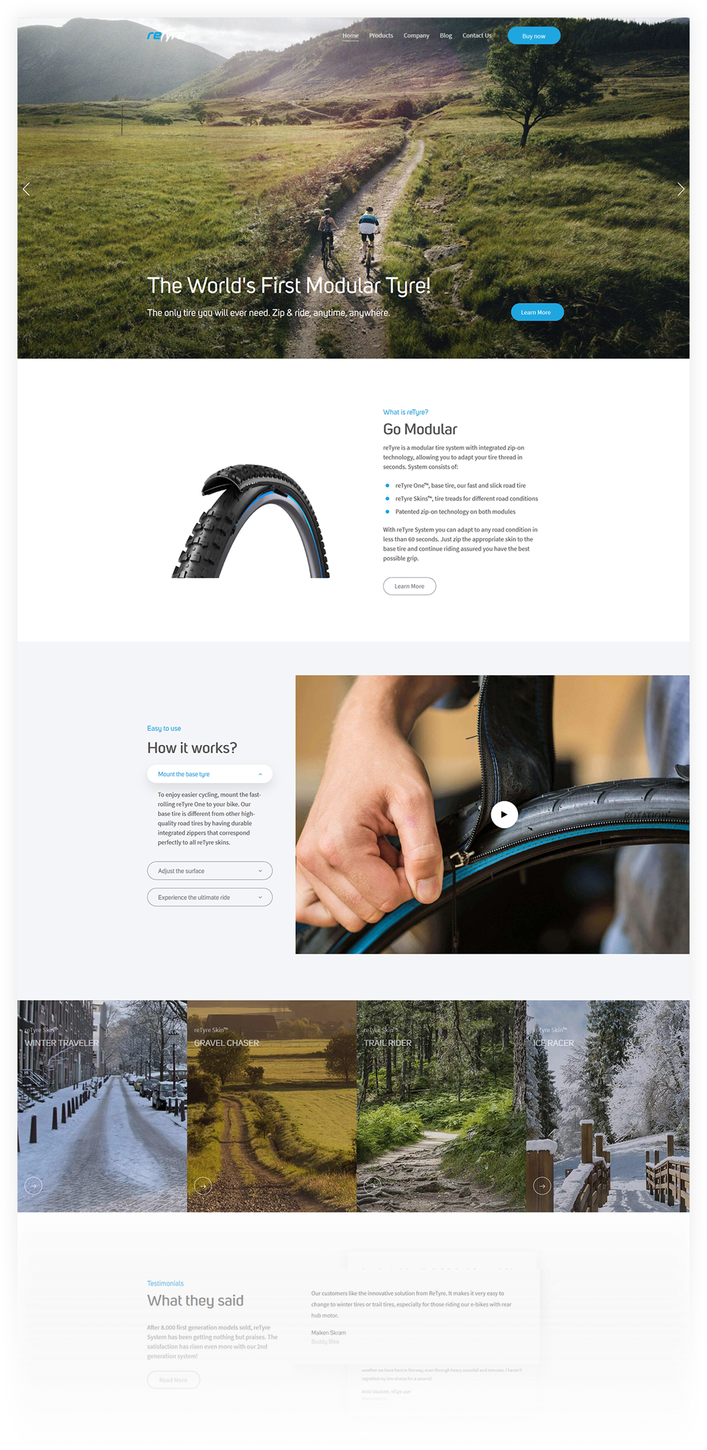 Showcase WordPress website for tire businesses!