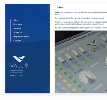 vallis technologies clean design mobile