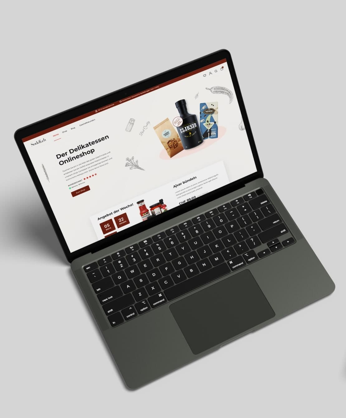 web design and ecommerce development projects for sodeli