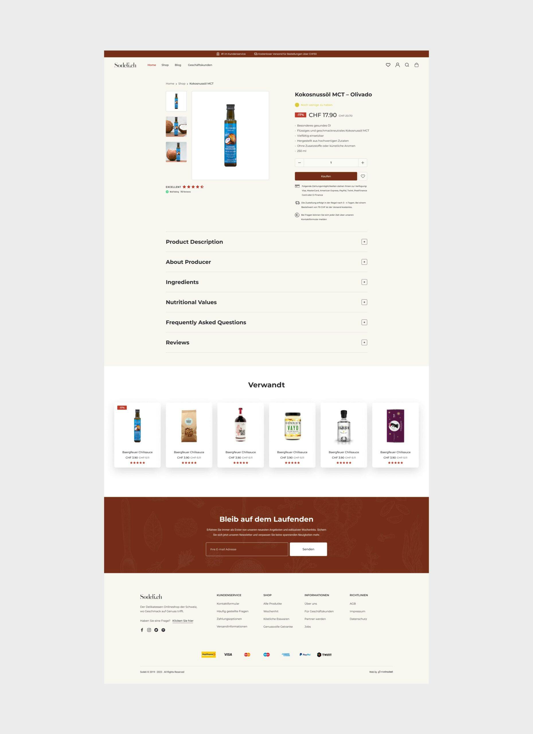 product landing page woocommerce